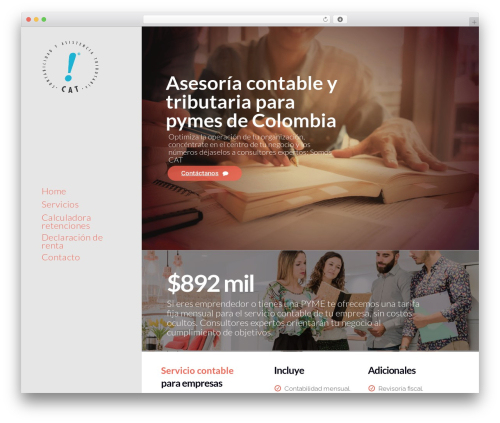 Alecta WordPress theme design - somoscat.com