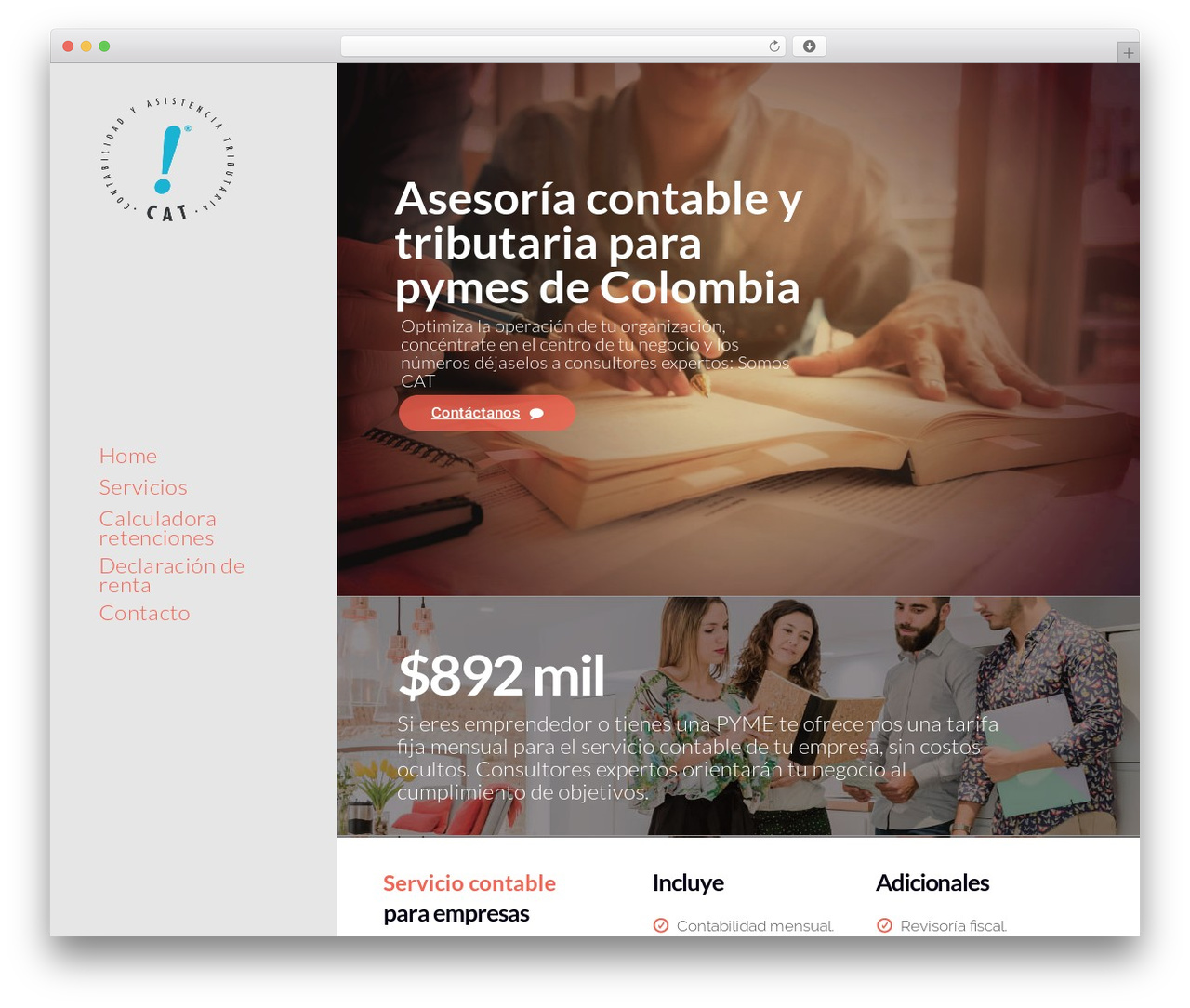 Alecta WordPress theme design - somoscat.com