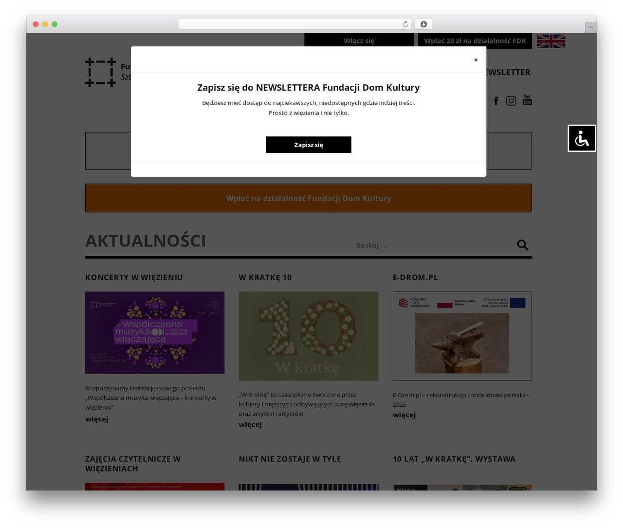 FDK WordPress theme - fundacjadomkultury.pl