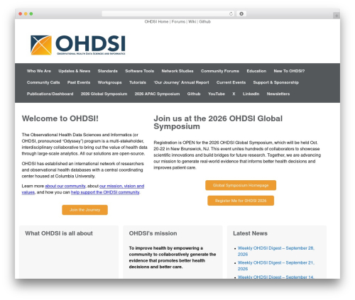 Hello Elementor WordPress theme design - ohdsi.org