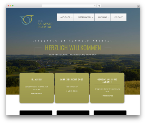 Interreg Wordpress Theme WordPress theme - sauwald-pramtal.at