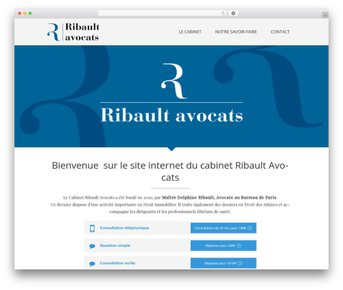 Mini Theme best WordPress theme - ribault-avocats.fr