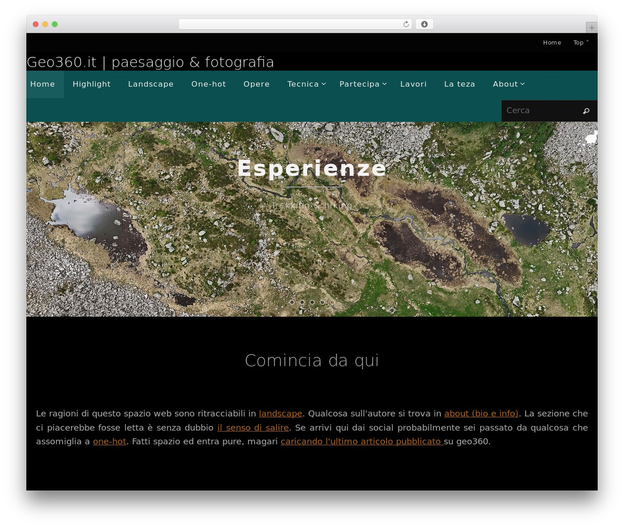 Nirvana best WordPress theme - geo360.it Nirvana best WordPress theme - geo360.it