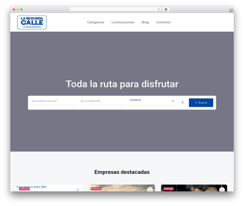 OneListing theme WordPress - lasegundacalle.com