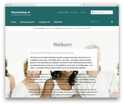 Storefront WordPress store theme - klysmashop.nl