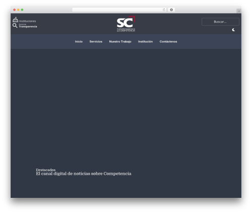 WordPress theme Divi - sc.gob.sv