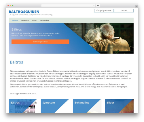 Best WordPress theme Bioglan Bootstrap Basic - baltrosguiden.se