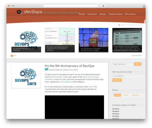 Dev2Ops top WordPress theme - dev2ops.org