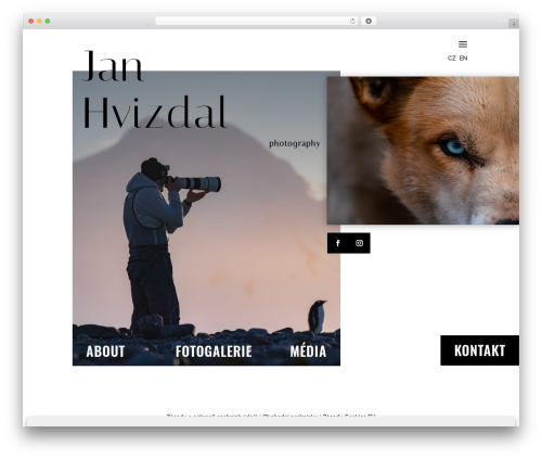 Divi WordPress theme - janhvizdalphotography.com