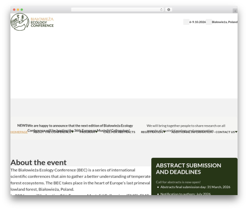 Flynt theme WordPress - bialowiezaecologyconference.org
