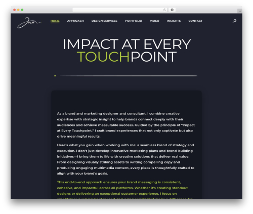 Koral theme WordPress - jaun.co.za