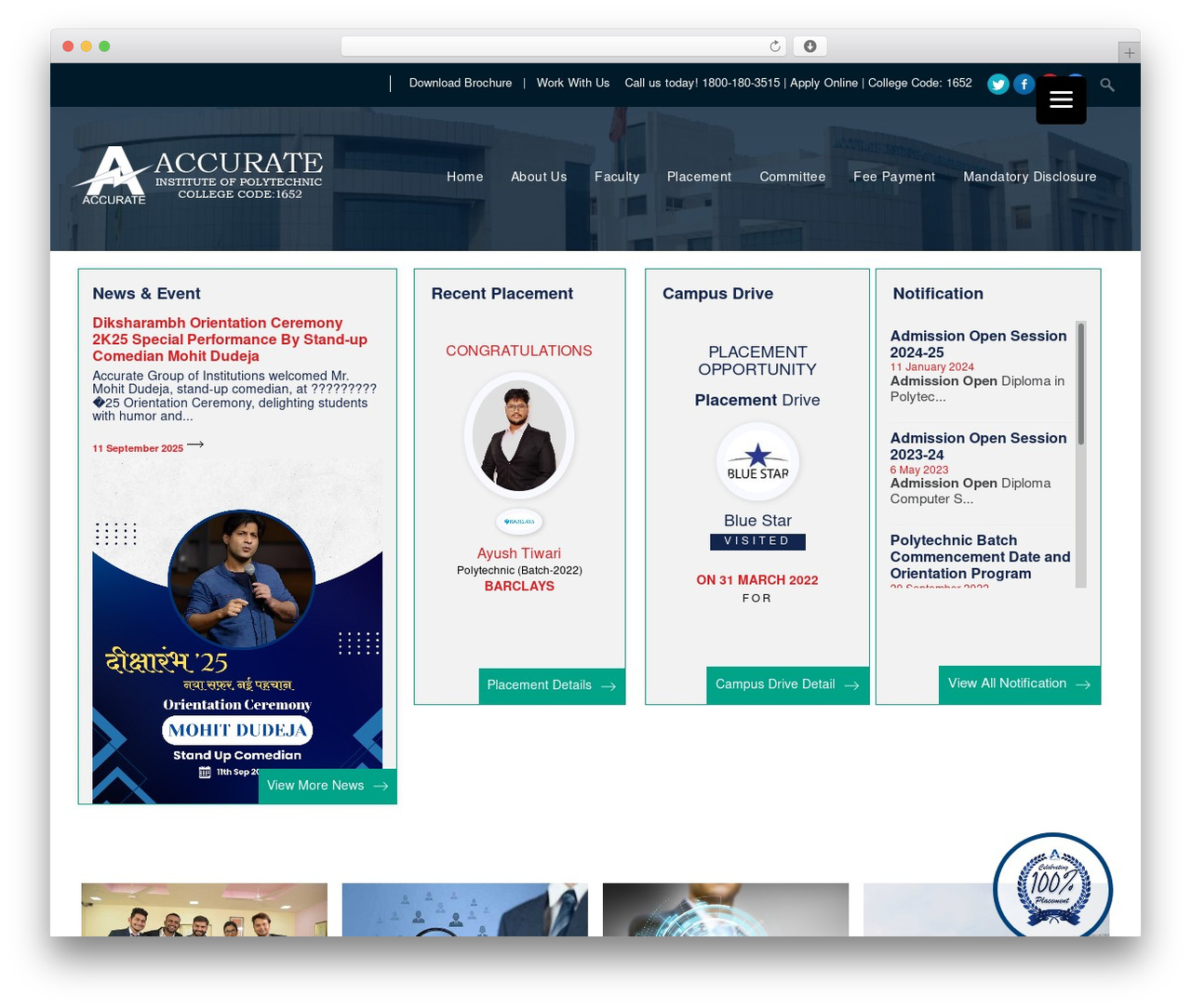 Polytechnic theme WordPress - polytechnic.accurate.in