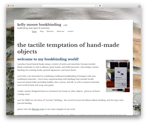 Theme WordPress Libre - kellymoorebookbinding.com Theme WordPress Libre - kellymoorebookbinding.com