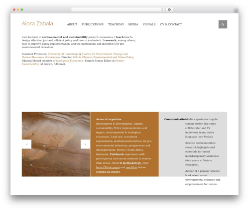 Throne WordPress theme - aiorazabala.net