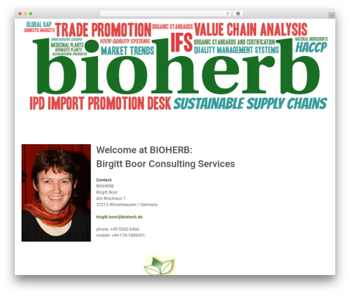 WordPress theme Hydrogen - bioherb.de