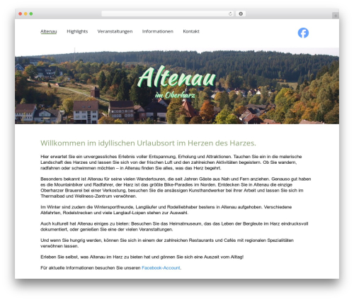 Anchor WordPress theme - altenau.info