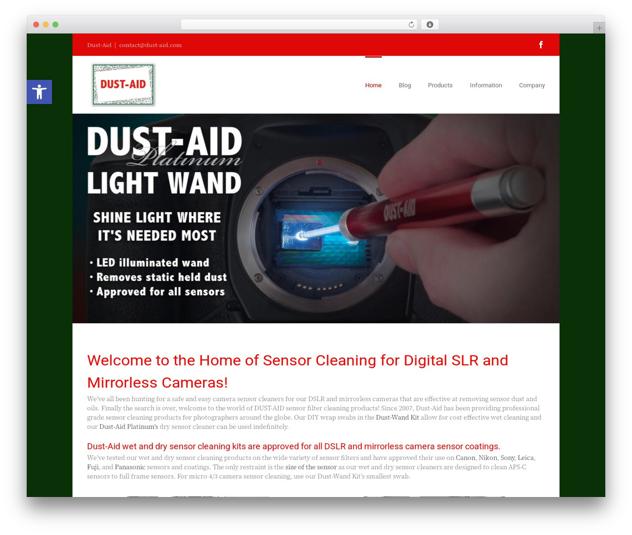 Avada WordPress theme - dust-aid.com