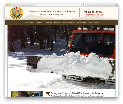 Bootstrap Basic4 WordPress website theme - douglassar.org