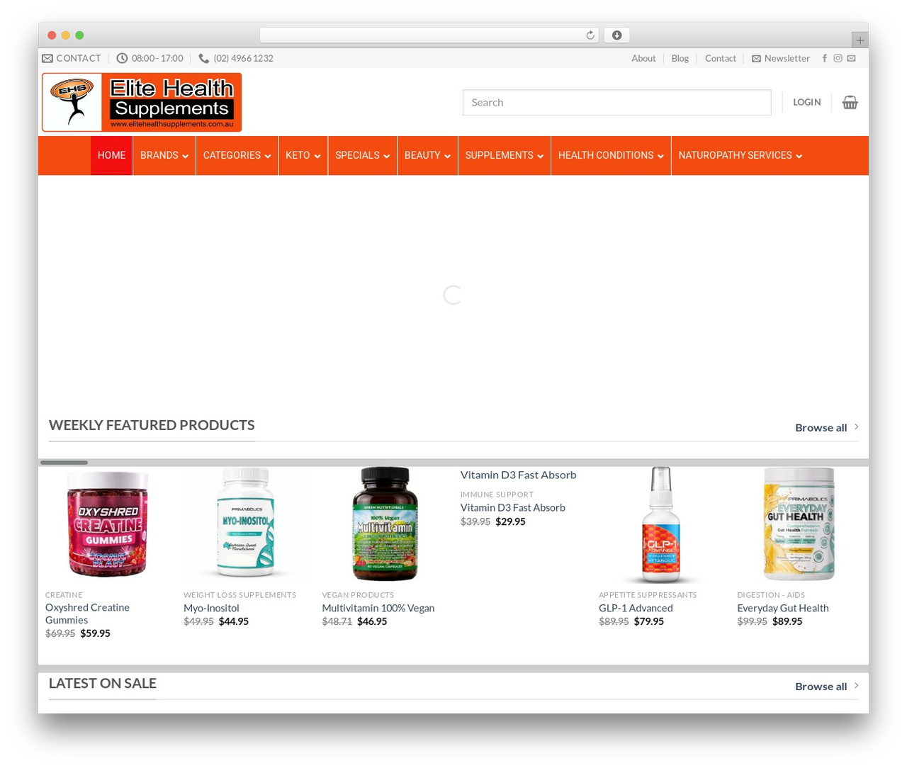 EHS Theme WordPress shopping theme - elitehealthsupplements.com.au EHS Theme WordPress shopping theme - elitehealthsupplements.com.au