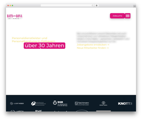 Zvoove recruit jobboard WordPress plugin - www.ratisbona-zeitarbeit.de