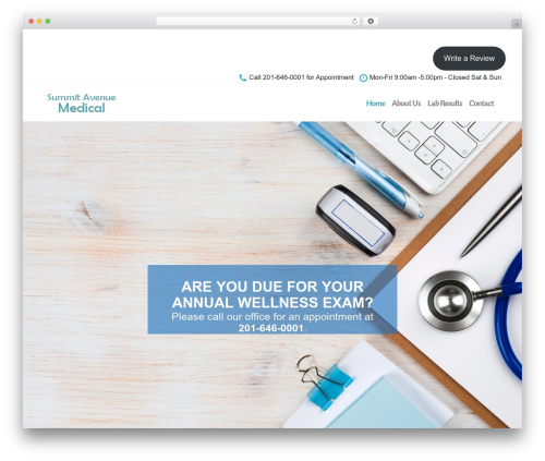Rare medical WordPress theme - summitavenuemedical.com