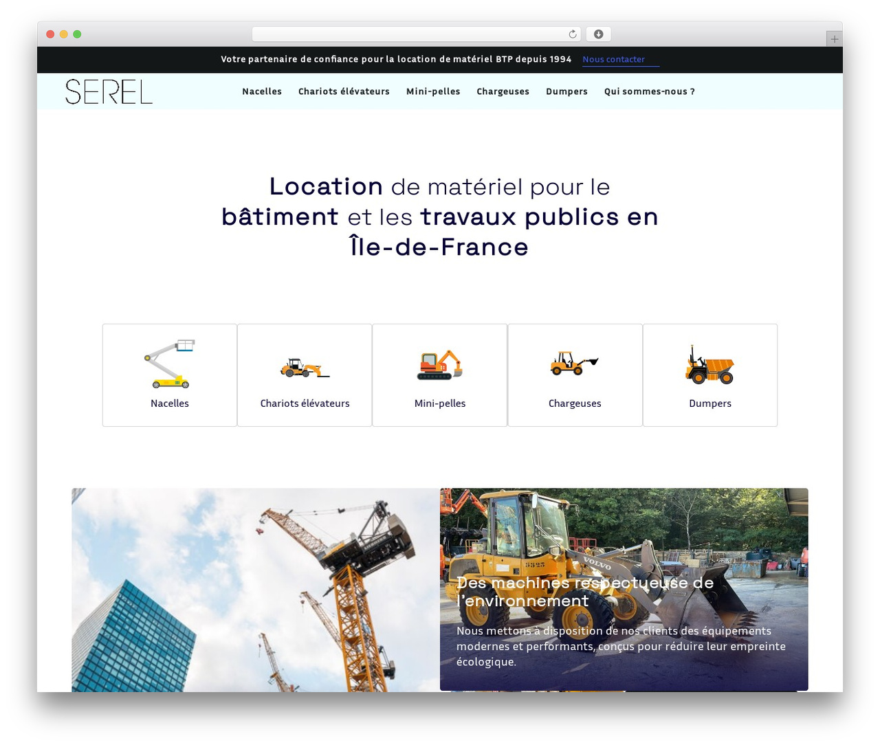 Starter Template WordPress theme design - serel.fr