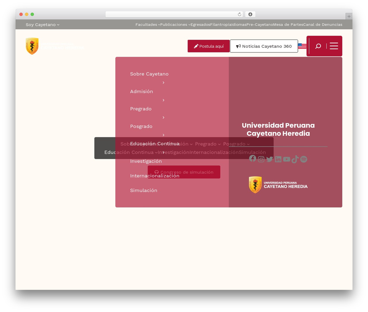 UPCH Theme WordPress theme - lp.cayetano.edu.pe