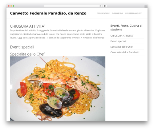 WordPress theme Create - ristorantecanvettofederale.ch