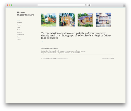 WordPress theme Infinity - housewatercolours.co.uk