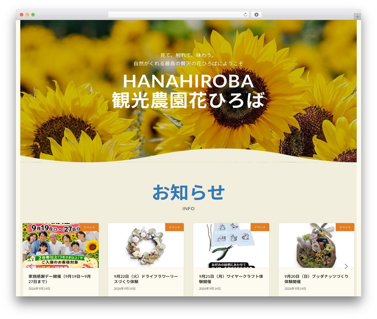 WordPress theme Lightning - hana-hiroba.net