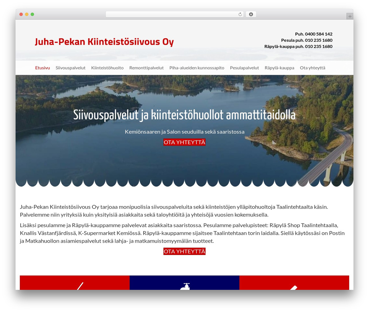 Beaver Builder Theme premium WordPress theme - kiinteistosiivous.fi