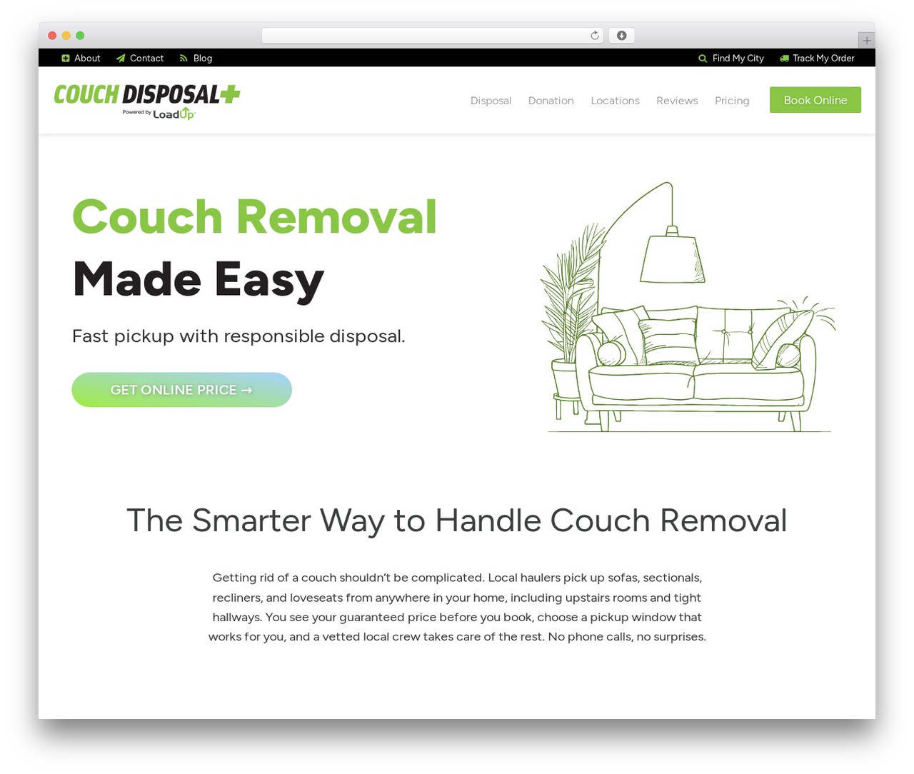 cdp WordPress theme - couchdisposalplus.com