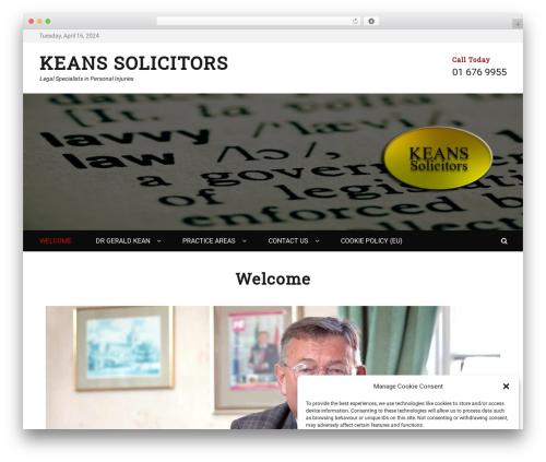 Decree free WordPress theme - keanssolicitors.ie