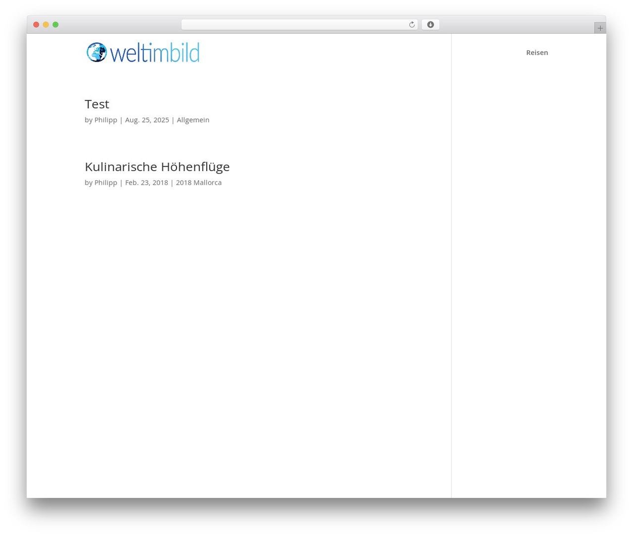 Divi WordPress theme - weltimbild.ch