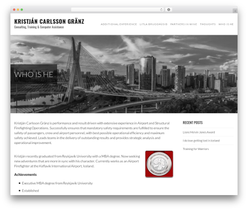 Executive WordPress theme - kcg.is