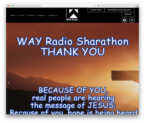 Hello Elementor WP theme - wayradio.org