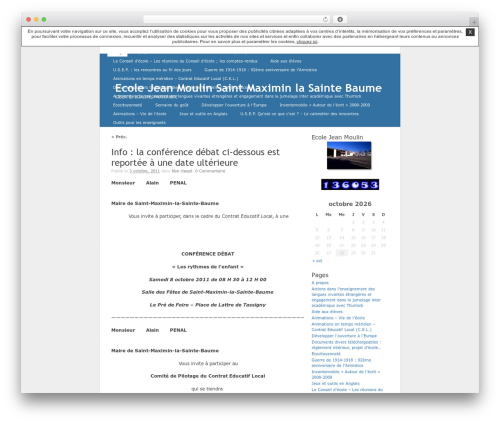K2 WordPress theme - ecolejeanmoulinsaintmaximin.unblog.fr