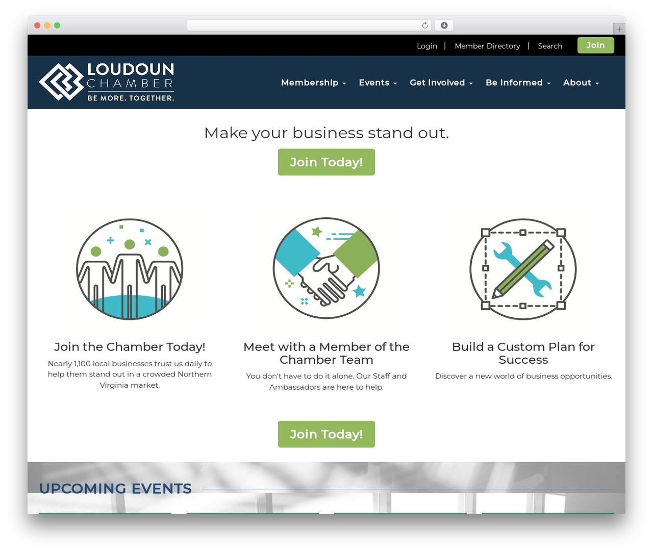 Mesh Framework theme WordPress - loudounchamber.org