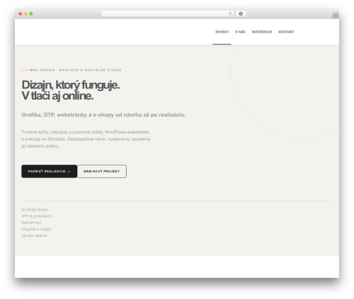 Mobius WordPress theme - msgdesign.sk