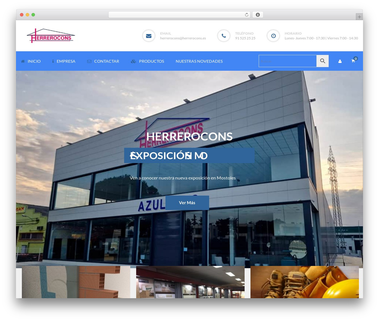Pithree WordPress theme design - herrerocons.es