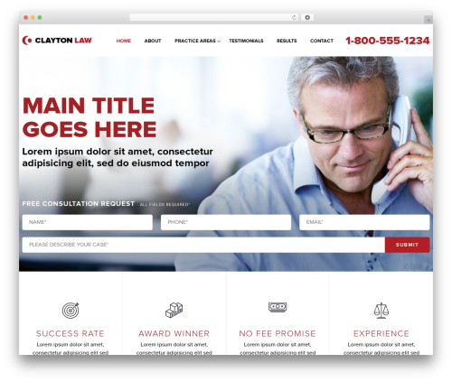 Quick Launch 2 theme WordPress - temeculapersonalinjurylawyer.com