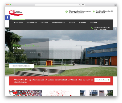 Theme WordPress ESB - erfurter-sportbetrieb.de