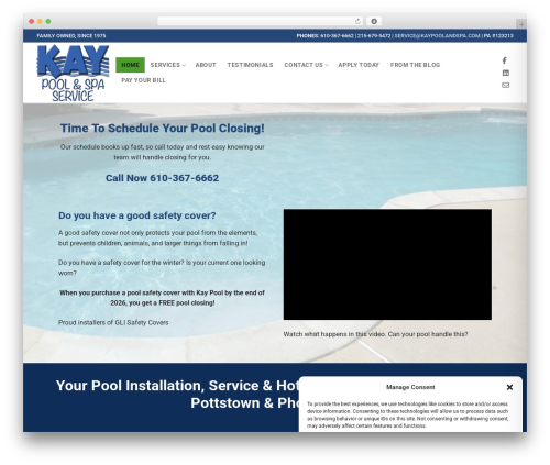 Theme WordPress Customify - kaypoolandspa.com