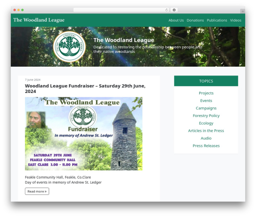 Understrap Child WordPress theme - woodlandleague.org