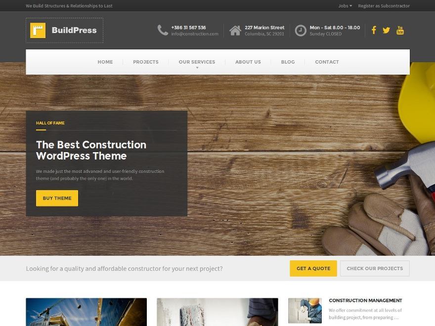WordPress theme BuildPress WP Theme WordPress theme BuildPress WP Theme