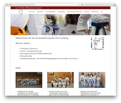 WordPress theme childTheme - karate-trostberg.de