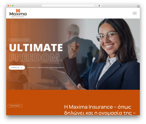 WordPress theme Cleanfin - maximainsurance.gr