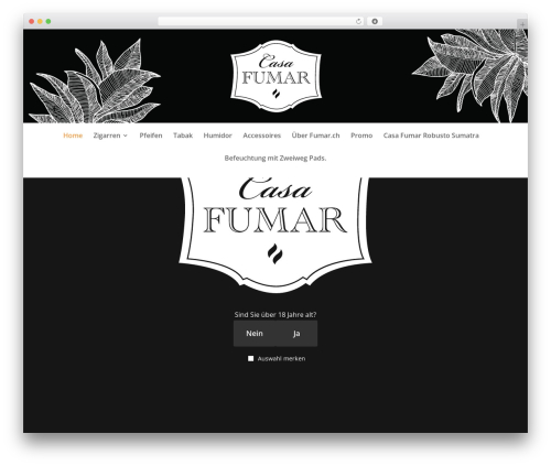 WordPress theme Divi - casafumar.ch