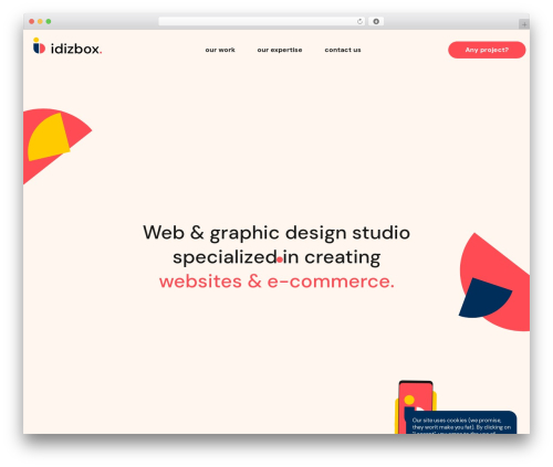 WordPress theme iDizBox - idizbox.com