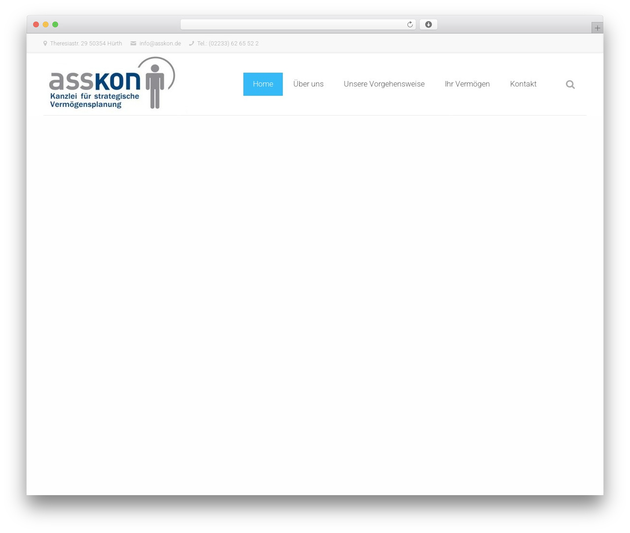 WordPress website theme Engorgio - asskon.de